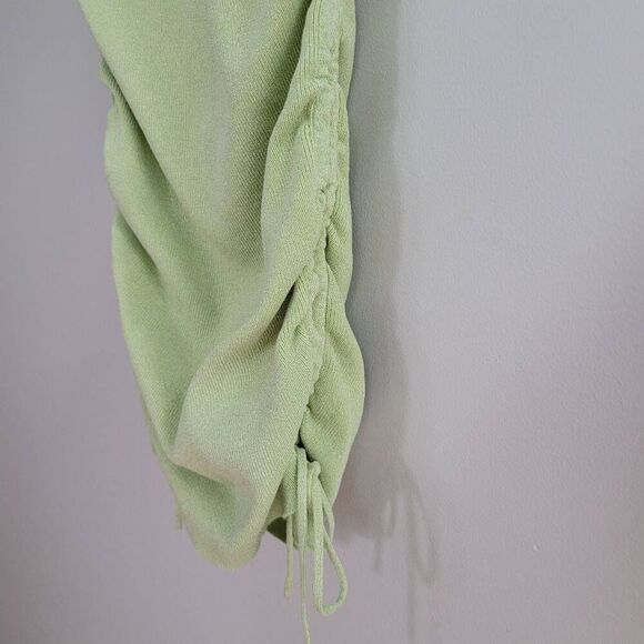 Princess Polly‎ bridie mini dress light green ruched tie sides bodycon fairy - Picture 5 of 11